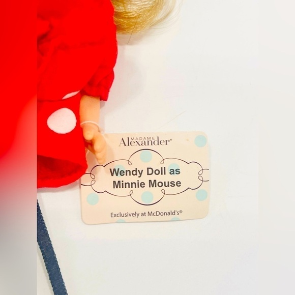 Wendy Minnie Mouse Doll 5.5” Madame Alexander McDonald’s 2004 with Tag Disney - Picture 4 of 5